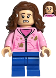 LEGO hp365 Hermione Granger - Bright Pink Jacket with Stains, Angry / Scared Head